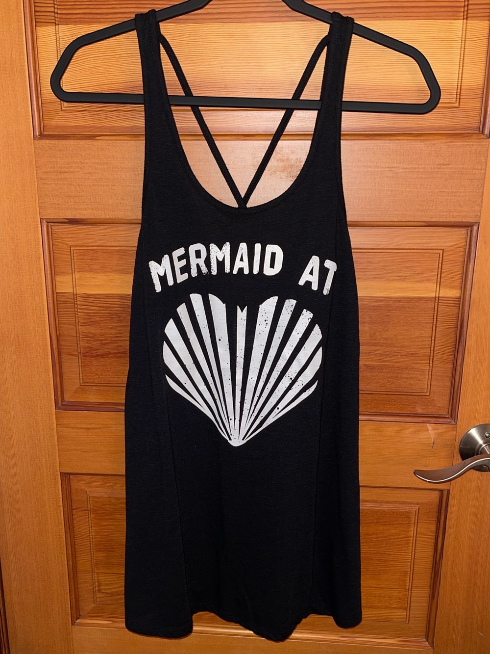 Xhilaration Black Mermaid Strappy Tank Dress - GUC - Medium